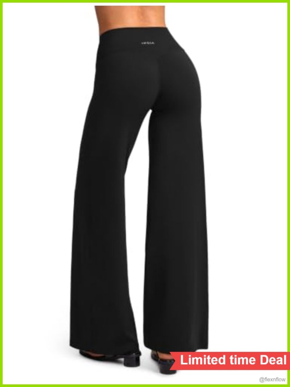 Scrunch Butt Wide Leg Yoga Leggings High Rise 32"